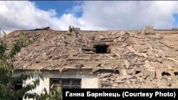 Последствия обстрела жилого дома в Херсонской области, архивное фото