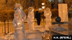 Власти Забайкалья заказали ледовый городок из фигур военных