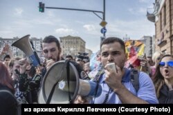 Кирилл Левченко на митинге 5 мая 2018 года, Москва