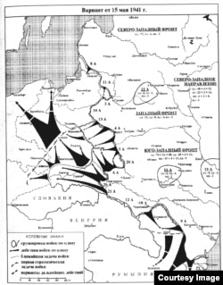 Оперативный план 1941 года включал в себя захват нефтеносных полей Румынии. Карта из книги М. Мельтюхова "Упущенный шанс Сталина"