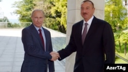 Vladimir Putin və İlham Əliyev - 9 avqust 2014