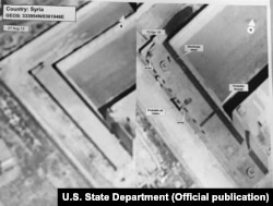 Приближенный спутниковый снимок предполагаемого крематория рядом с военной тюрьмой Сайедная в Сирии