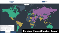 "Freedom House"a görə, dünyada internet azadlığı