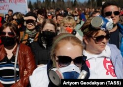 Митинг против полигона твердых отходов. 14 апреля 2018 года