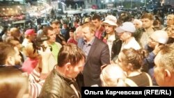 Андрей Ищенко на митинге своих сторонников